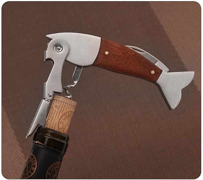 Unique Fish Corkscrew, Professional Waiters Corkscrew Wine Key Bottle Opener - Image 5