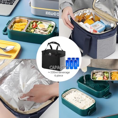 Bento Box Adult Lunch Box, 74 Oz with Lunch Bag (Green)