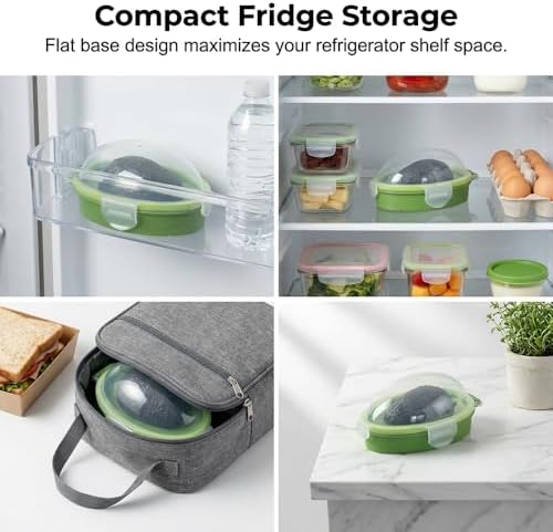 Avocados Saver Keeper Container for Fridge, Reusable Avocado Holder to