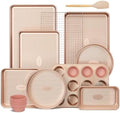 HONGBAKE 22-Piece Baking Pans Set Nonstick, Stackable Non Toxic