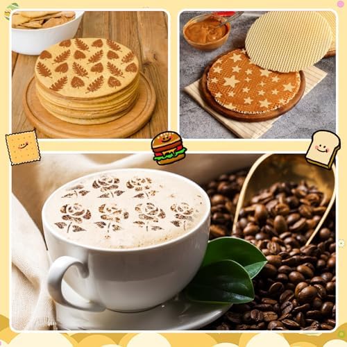 JULBEAR 36-Piece Baking Cookie Stencil Set