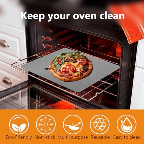 Thickened 2 Pack Oven Liners for Bottom of Oven BPA and PFOA Free