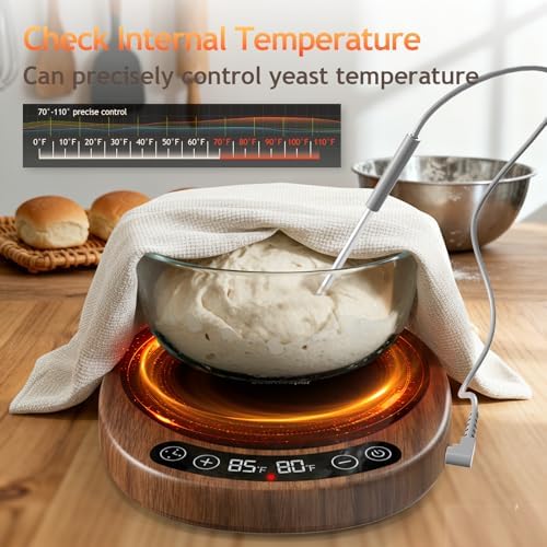 SourKeeper Sourdough Starter Warmer, Walnut, 6.5inch