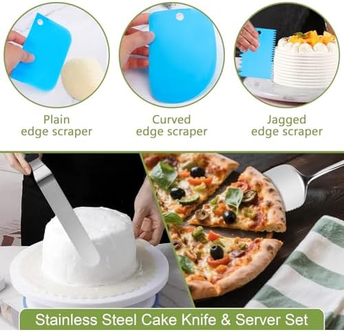 168pcs Cake Pan Set with 3 Non-Stick Springform Pans