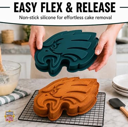 Masterpieces Fan Pans NFL Philadelphia Eagles Cake Pan, Officially