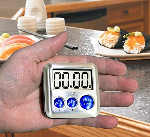 eT24 Stainless Steel Digital Kitchen Timer
