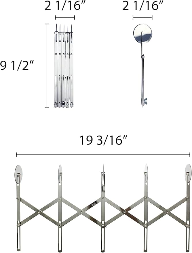 TrueCraftware- 5-Wheel Stainless Steel Adjustable Dough Divider- Pastry Cutter - Image 5