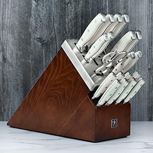 Henckels Forged Accent 20 Piece Knife Block Set, Off-White