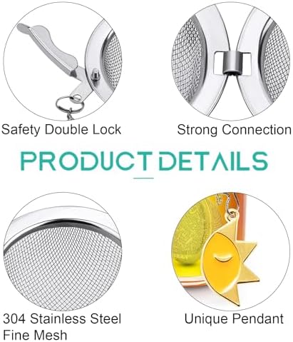 2pcs Loose Leaf Tea Steeper with Freddy's Sun and Moon Couple Costume
