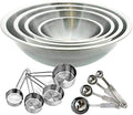 12Piece Stainless Steel Measuring Cups and Measuring Spoon Set with 4