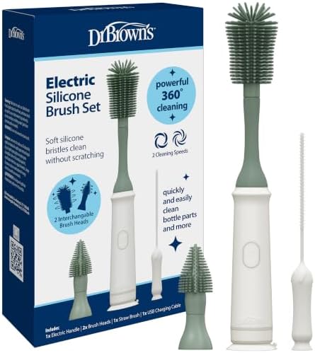 Dr. Brown's Electric Silicone Brush Set