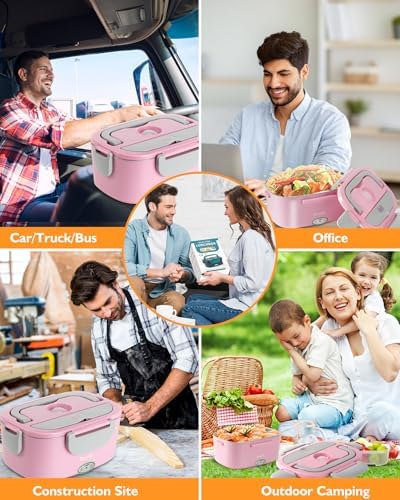 Eocolz Electric Lunch Box Food Heater, 1.5L, 80-100W