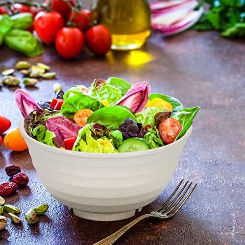 【NOT CERAMIC】60 Oz Big Salad Bowl Soup Bowl, Large Bowls for Eating