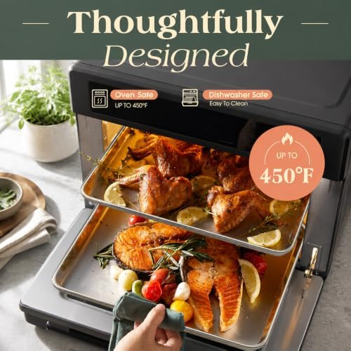 Set Of 2 Commercial Grade Stainless Steel Baking Sheets