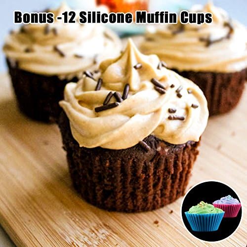 CAKETIME Silicone Muffin Pan Cupcake Pan Set - Mini 24 Cups and