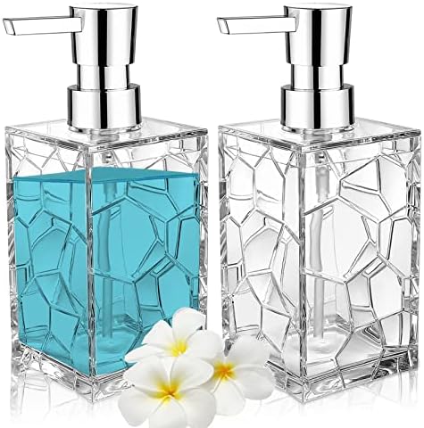 YAUKPH 2 Pack Clear Rust Proof Soap Dispenser