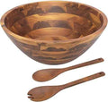 AIDEA Salad Bowls, Wooden Salad Bowls Set, Large Acacia Wood Serving
