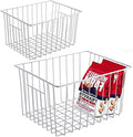 Slideep Fridge Freezer Baskets, Wire Storage Organizer Basket