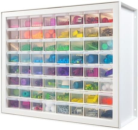 IRIS USA 64-Drawer Screw Organizer, Hardware Storage, Made in USA