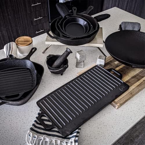 10.5 Inch Square Grill Pan Medium Pre-Seasoned Cast Iron