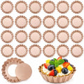 24 Pcs Tart Pan with Removable Bottom, 3 Inch Mini Tart Pans