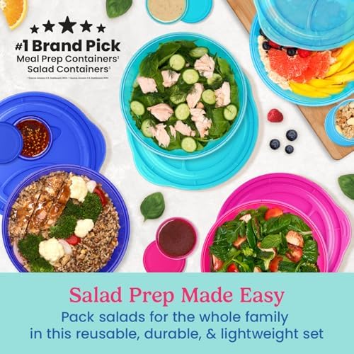Bentgo Easyboxes Salad-to-Go Containers - 8-Piece Set: 4 Bowls