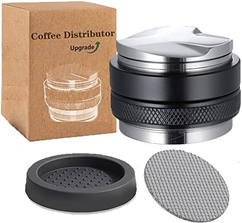 Sesama Coffee Distributor Espresso Tamper &Silicone Mat &Puck Screen