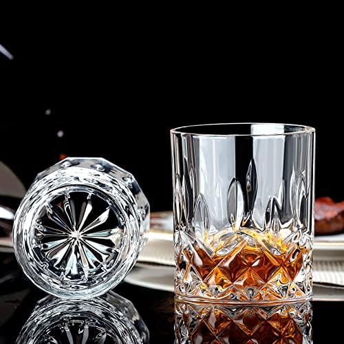 Drinking Glasses, 12 Piece Crystal Glass Cups, Mixed Glassware Set