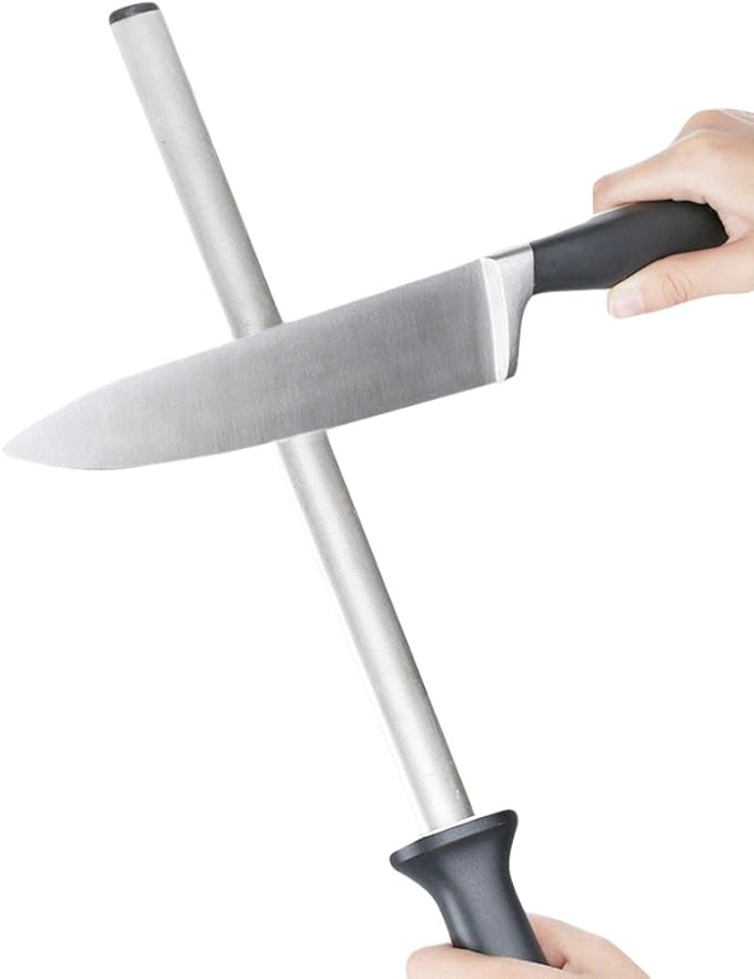 Kota Japan 12 in. Diamond Carbon Steel Professional Knife Sharpener Rod | - Image 2