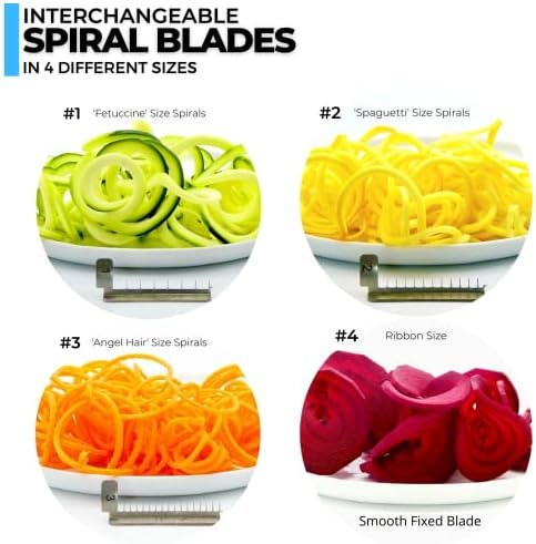 4-Blade Zucchini Spiralizer Noodle Maker
