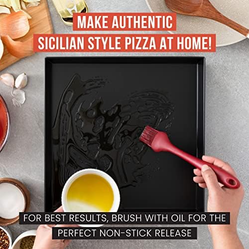 Chef Pomodoro Deep Dish Pizza Pan, Sicilian Pizza Pan, Baking Dish