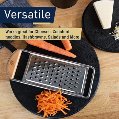 Kings County Tools Handheld Flat Food Grater, 12” x 4.5”