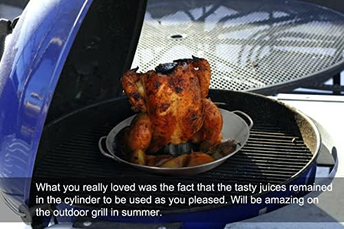 Beer Can Chicken Holder 12 Inch Stainless Steel Grill Roaster Stand