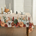 Horaldaily Fall Tablecloth 60 x 84 Inch Rectangular Flower Autumn