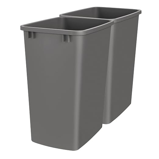 Rev-A-Shelf Polymer Replacement 35 Quart Trash Bin Recycle Waste Garbage by Rev-A-Shelf