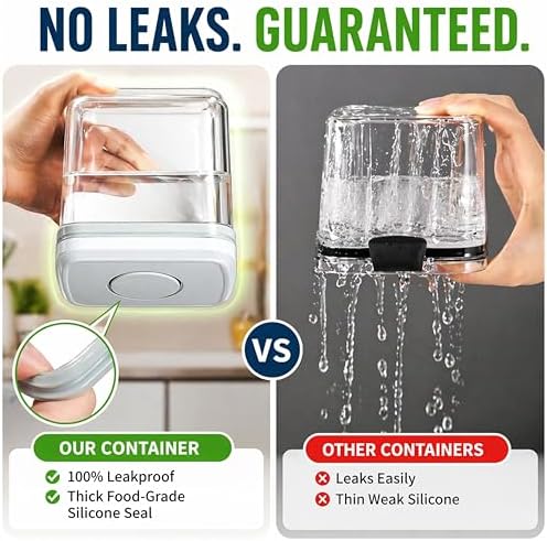 Airtight Food Storage Containers with Lids – 6 Pack BPA-Free Pop