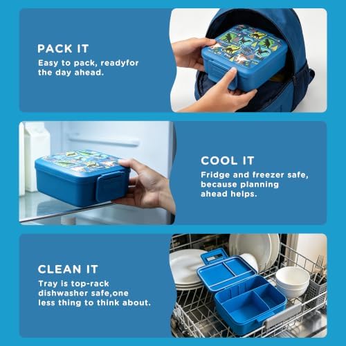 JXXM Bento Lunch Box for Kids With 8oz Soup thermo,Leak-proof Lunch