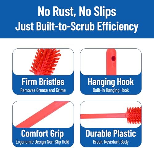 SPARTA Large Water Bottle Brush Ideal for Wide-Mouth Jars, Bottles and