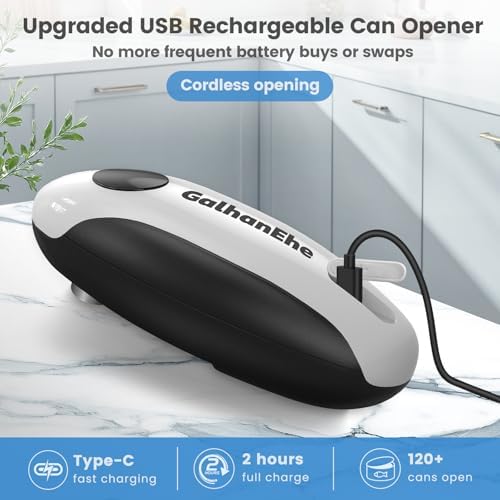 Rechargeable Electric Can Opener for Seniors/Kitchen,One Touch