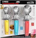 New Star Foodservice Thumb Press Food Disher/Ice Cream Scoop, 3-Pack
