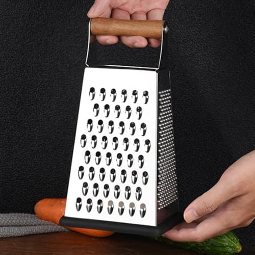 Stainless Steels Metal Box Grater Handheld Kitchen Food Shredders for