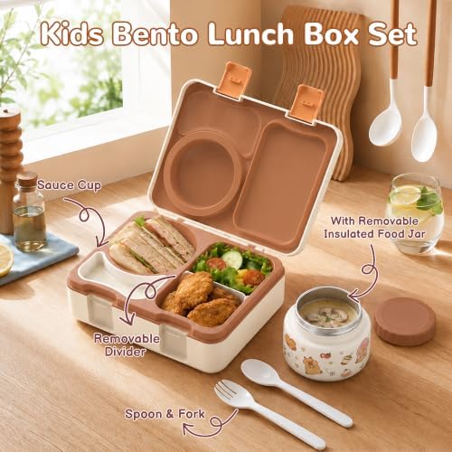 Kids Insulated Lunch Box with 8OZ Thermo Food Jar