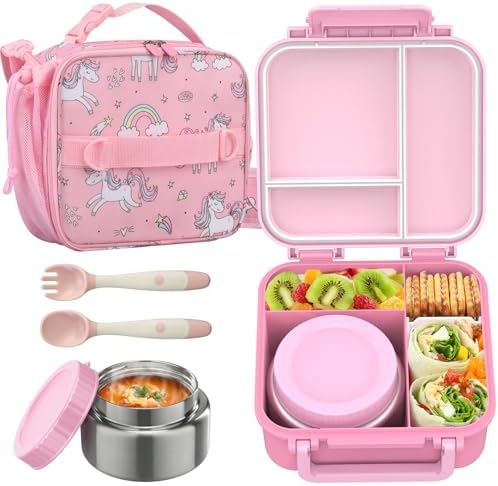 JOOPETALK Bento Lunch Box Set for Kids with 9oz Soup Thermo, Insulated
