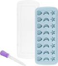 Moon Stars and Heart Ice Cube Tray Silicone Molds by BTYMS