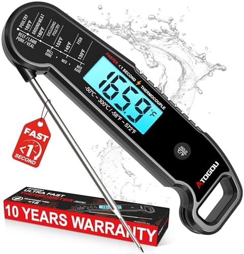 Atogou Digital Meat Thermometer, <1 Sec Instant Read