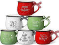 Sawysine 6 Set Christmas Coffee Mugs, Holiday Gift