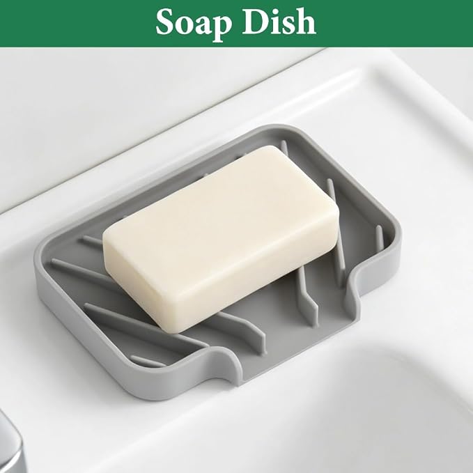 GUUKIN Sponge Holder for Kitchen Sink, Sink Caddy and Soap Tray | 5x3.5 inch - Image 5