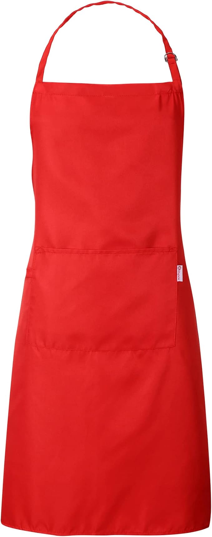 Red Apron for Women with Pockets | Lightweight and Adjustable Mens Kitchen Apron by Zihuatailor
