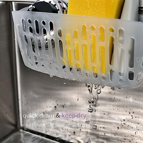 In Sink Caddy for Drying Kitchen Sponge, Transparent