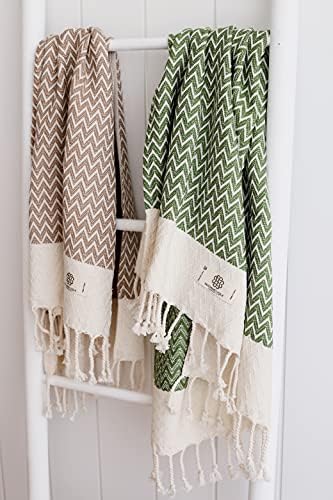 Madamelique Exclusive Hand Towels Set of 2-18 x 40 Inches - Decorative